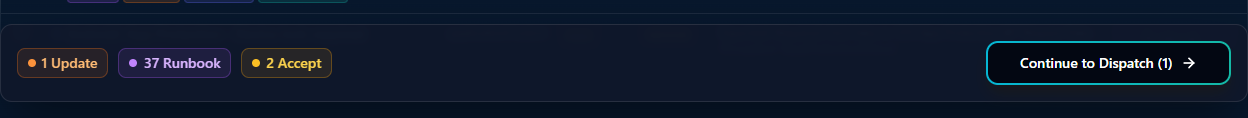 Sticky bottom CTA bar with Continue to Deploy button